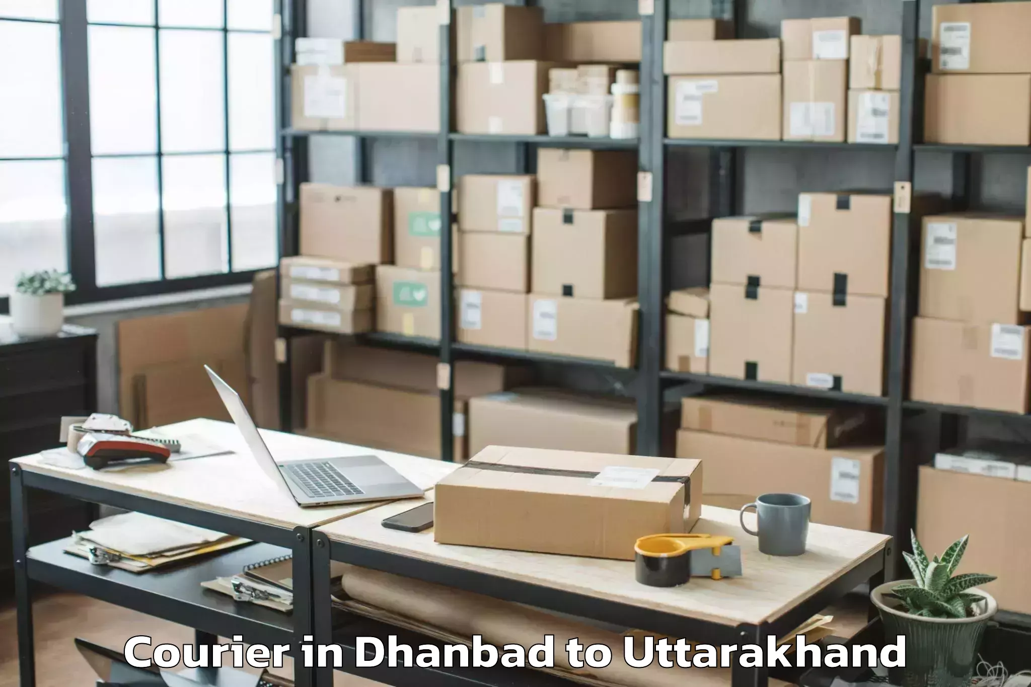 Top Dhanbad to Dwarahat Courier Available